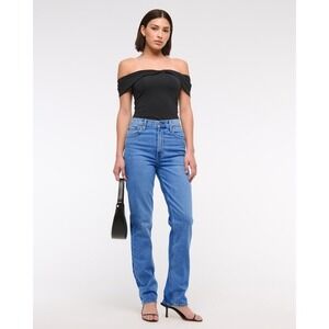 Abercrombie & Fitch The 90s Straight Ultra High Rise Jeans Blue Size 30/10R